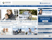 Tablet Screenshot of pereire-assurances.com